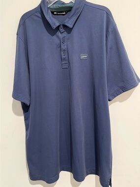 Travis Mathew Men's Polo in Slate Blue